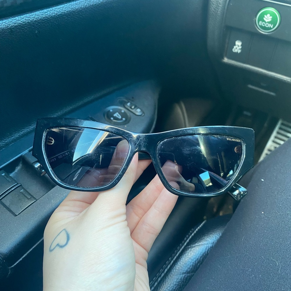 Versace polarized Black Sunglasses